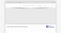 Desktop Screenshot of laserhairremovalofhawaii.com